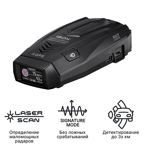 Сигнатурный радар-детектор iBOX Sonar LaserScan Signature Cloud